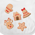thumbnail image 4 of Inktastic Christmas Gingerbread Cookies Boys or Girls Baby Bib, 4 of 4