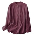 thumbnail image 2 of Karight Womens Button Down Shirt Long Sleeve Blouse, 2 of 8