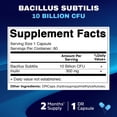 thumbnail image 2 of Suplemento vitamático Bacillus Subtilis de 10 mil millones x 60 cápsulas, 2 of 6