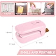 thumbnail image 3 of Mini Bag Sealer, Handheld Heat Vacuum Sealer, 2 in 1 Sealer and Cutter with Lanyard, Portable Resealer Machine for Plastic Bags Food Storage Snacks Freshness (2xAA Batteries Included), 3 of 7