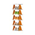 thumbnail image 4 of Birdeem Multi-Layer Letter Shoe Rack, Small Shoe Cabinet for Household Doorstep Balcony, and Economical Folding Shoe Rack for Student Dormitories, 4 of 5