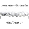 thumbnail image 2 of Angelstones Howlite Blanche Mate Naturelle Véritables Pierres Précieuses Semi-Précieuses Guérison Bracelet Extensible Perlé 10 mm 7 Pouces Unisexe, 2 of 4