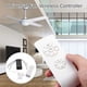 thumbnail image 2 of Ventilador de techo universal con mando a distancia Kit de distribución inalámbrica 110V/220V para casa/oficina/hotel/lub blanco, 2 of 5