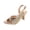 A Gold, variant on Dress Shoes for Women Womens Heels Women's Fashionable Casual Outerwear Versatile Plus Size Dance Shoes Solid Color Round Toe Open Toe High Heels Buckle Sandals Silver 42