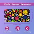 thumbnail image 3 of Smoaffly Spring Flowers License Plate Decorative Car Front, Metal Car Plate, License Plate, Vanity Tag, Aluminum Novelty License Plate for Men/Women/Boy/Girls Car 6×12 Inch, 3 of 5