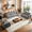 Light Gray, variant on ZAFLY 2 Piece Living Room Furniture Set with Solid Wood, Chenille Couch and Loveseat Sets - Beige