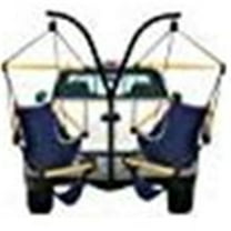 Hammaka Hammocks Trailer Hitch Stand with Wood Dowels Cradle Chair Combo-Color:Midnight Blue
