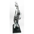thumbnail image 2 of Legendary Silver Skyline Bucking Horse On Hind Legs With Engraved Flame Vines Body Steed Figurine Statue Home Decor Sculpture For Horse Riders Racers Breeders, 2 of 4