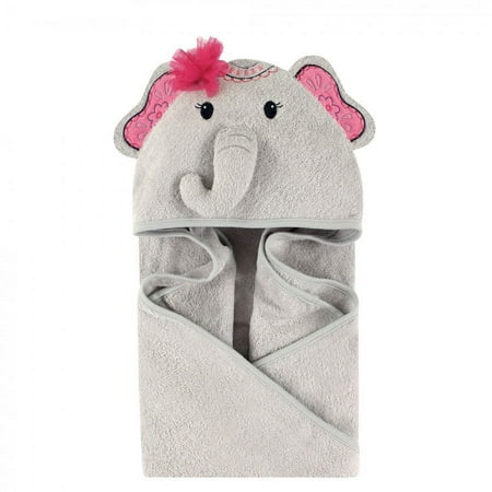 UPC: 0660168710045 | Little Treasure Baby Girl Cotton Animal Hooded Towel  Boho Elephant  One Size