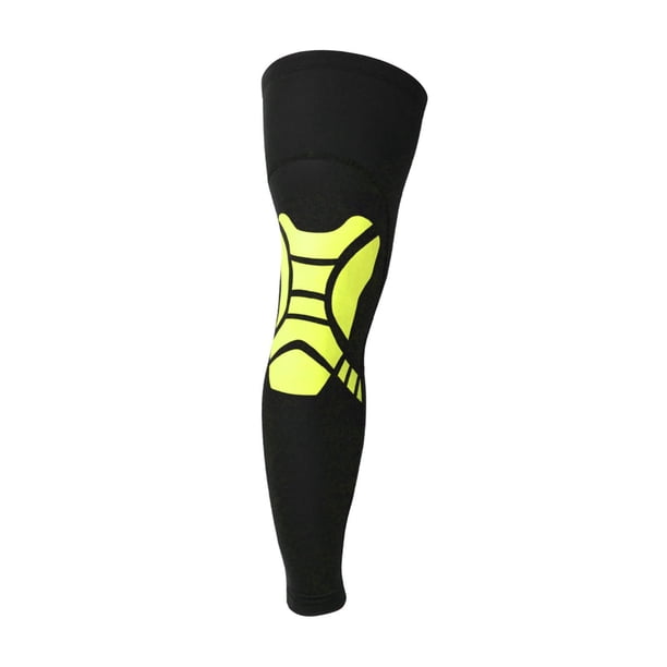Eigraketly 1X Knee Sleeve Compression Brace Support Sport Pain Joint Relief Ciclismo negro y verde METRO