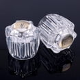 thumbnail image 1 of czcpp-2pcs Clear Acrylic Hot and Cold/Diverter Knob Replacements Compatible With Delta/Delex/Peerless Universal Tub Bathtub Shower Faucet Handle, 1 of 4