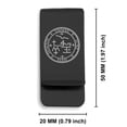 thumbnail image 2 of Stainless Steel Seal of Archangel Samael Classic Slim Money Clip Credit Card Holder, 2 of 2