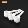 thumbnail image 3 of Uxcell 20Pack Plastic Measuring Spoons Powder Scoops Spoon Kitchen Spoon Round Bottom, 5g White, 3 of 6