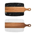 thumbnail image 2 of SDFGTstore Western Steak Fruit Chopping-Board Acacia Marble Cheese Board Beautifully Handcraft Charcuterie-Board Housewarming Gift, 2 of 8