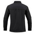 thumbnail image 3 of HOOMEUMY Men's Quick Dry Hiking Shirt Long Sleeve Lightweight Breathable Outdoor Camping Fishing Travel Shirts with Multiple Pockets Button Down Tops Black XXL, 3 of 7
