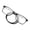Black, variant on Magnetic Foldable Reading Glasses With Neck Cord Hd Pc Square Frame Telescopic Temples Comfortable Unisex Readers For Daily Reading Close Work Eyewear