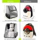 thumbnail image 2 of ZHAOCHENG Mochila transportadora para mascotas para perros y gatos pequeños, diseño ventilado, correas de seguridad, NEGRO, 2 of 5