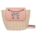thumbnail image 1 of Bolso Hobo Elegante Playa Verano Tejido Paja Con Lazo para Mujer Viajes Al Aire Libre, 1 of 9