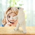 thumbnail image 2 of Cagogo Polar Bear Figurine, Arctic AnimalsToysRealistic White Bear Model, Educational LearningToys, Home Desk Decoration,KidsBathToyGift, 2 of 3