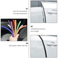 thumbnail image 2 of Protège-portes de Voiture, Bandes de Protection en Caoutchouc (Noir), 2 of 6