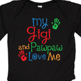 thumbnail image 4 of Inktastic My Gigi and Pawpaw Love Me Boys or Girls Long Sleeve Baby Bodysuit, 4 of 5