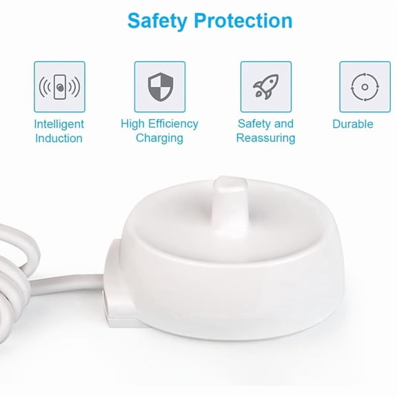 1 Pack Electric Toothbrush Replacement Charger, USB Powered Charging Base Stand, Compatible with Oral-B D12 D17 D18 S12 S18