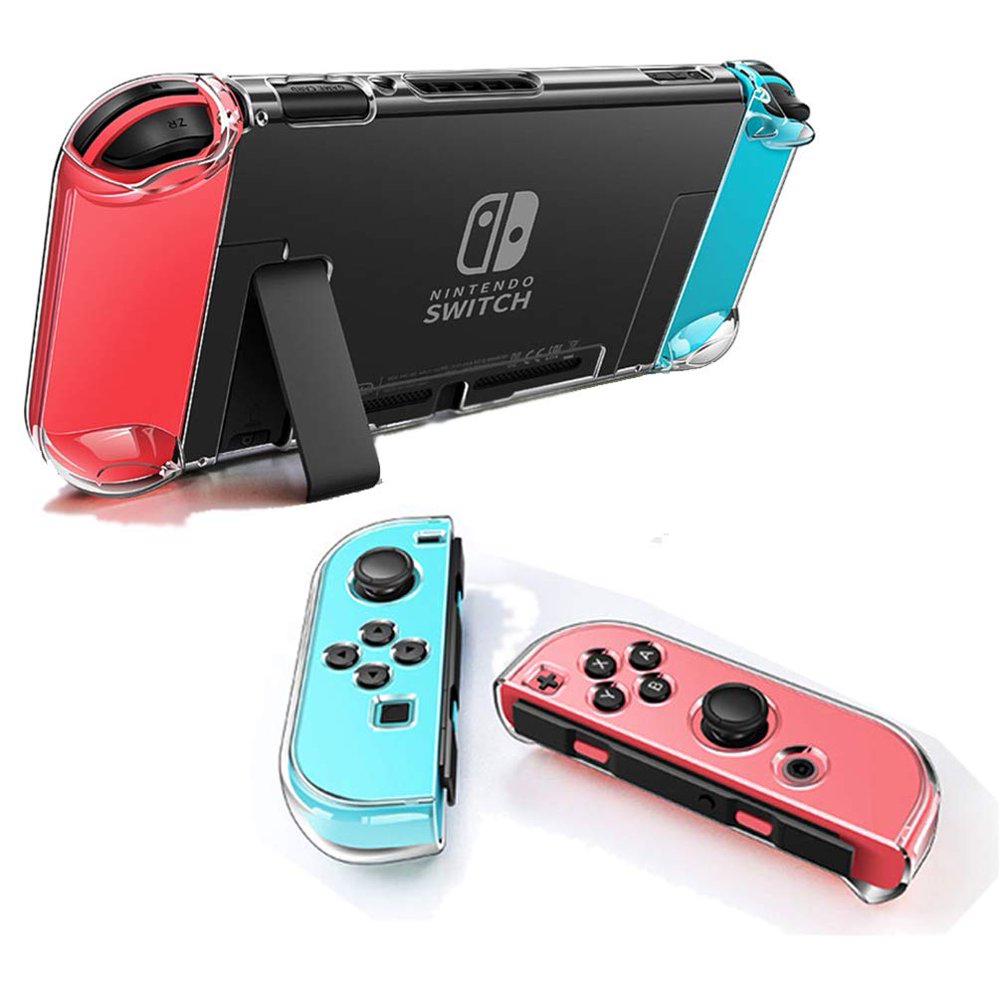 Dockable Clear Case for Nintendo Switch, Clear Protective Case Cover