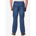 thumbnail image 3 of KingSize Men's Big & Tall Relaxed Fit Cargo Denim Look Sweatpants, 3 of 6