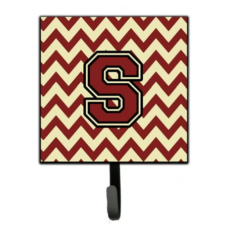 

Carolines Treasures CJ1061-SSH4 Letter S Chevron Maroon and Gold Leash or Key Holder 7Hx4.25W multicolor