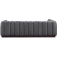 thumbnail image 3 of Meridian Furniture Quinn 4-Piece L-Shaped Fabric Modular Sectional in Dark Gray, 3 of 15