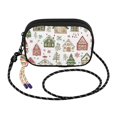 thumbnail image 2 of FORMRS Mini Crossbody Bag for Women Adjustable Shoulder Rope Travel Casual Phone Purse, Brown Christmas House, 2 of 7