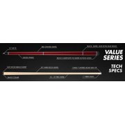 Action VAL29 Value Pool Cue Billiard Stick Billiards Cues