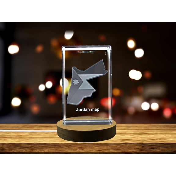 Jordan 3D Engraved Crystal 3D Engraved Crystal Keepsake/Gift/Decor/Collectible/Souvenir