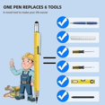 thumbnail image 5 of 6-In-1 Multitool Pen: Stylus, Ruler, Level, Screwdriver - Perfect Gift With Refills, 5 of 5