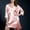 Pink, variant on ZZwxWA Womens Summer Nightgown Silk Sexy Floral Nightwear Robe Set Satin Bathrobe Sleepwear 2Pcs Loose Homewear Dress