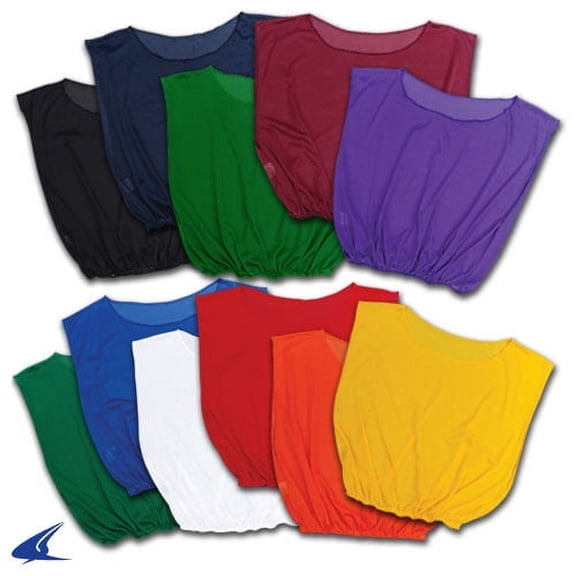 CHAMPRO Lacrosse Scrimmage Vest Youth White 6/PK