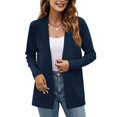 thumbnail image 2 of Women Casual Cardigan Sweater Front Open Long Sleeve Knitted Jacket with Pockets, 2 of 4
