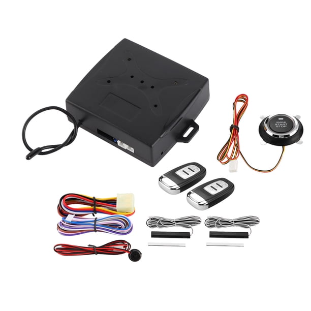 Sistema de alarma universal para automóvil, encendido del motor, entrada sin llave, botón pulsador, arranque remoto