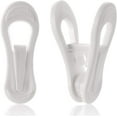 thumbnail image 1 of 50 Clips para Perchas, Multiusos, Fuerte Pellizco, Se Clip Fácilmente en Perchas para Ropa, Pantalones, Clips de Plástico para Dedos para el Hogar, Oficina, Viajes, Blanco, 1 of 5