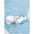 thumbnail image 7 of Dino Dog Life Jacket, Cute High Buoyancy Dog Lifesaver, Ripstop Reflective Dog Life Vest with Rescue Handle for Swimming & Boating, 7 of 7