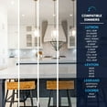 thumbnail image 6 of Luxrite 3 Inch LED Recessed Lights with J-Box, CRI 90, 5CCT 2700K-5000K, 1000LM, 15W, Dimmable, Wet Rated, 6 of 7