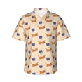 thumbnail image 1 of Balery Dachshund Camisas hawaianas de manga corta para hombre, camisas playeras de corte holgado, camisas de vacaciones con botones,Large, 1 of 7