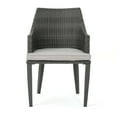 thumbnail image 5 of 2Piece/Set,34.5”x24.2",Ideal for Relaxing Outdoors in Comfort and Style,Weather-resistant Polyester Fabric,Well-made,The Main Materials Are Rattan, Tarpaulin and Metal,Hillhurst Chair - Grey, 5 of 14