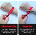 thumbnail image 4 of 100 Pcs Cloth Event Wristband, Disposable Wristbands for Events, Colored Wristbands Events,for Lightweight Concert,Club Entrance Wrist Strap Party Wristband Event(Color : Red), 4 of 14