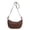 Brown, variant on Woven Small Crescent Shoulder Bag for Women Crossbody Bags Underarm Purse Hobo Handbag with Adjustable Strap (Brown)