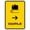 Warning Sign 5, variant on Baggage Yellow Spanish Portrait 8"x12" Metal Sign, Spanish Sign, Danger Warning Sign, Indoor Outdoor Wall Sign, Man Cave Yard Decor