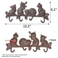 thumbnail image 3 of Sungmor Gancho para Abrigo de Gatos de Hierro Fundido Vintage con 4 Hooks, Perchero de Pared Resistente, Perchero Adorable para Gatos para Entrada, Cocina O Jardín, 3 of 8