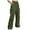 Olive Green, variant on Lovskoo Women's Wide Leg Pant Comfy Loose Sweatpants High Waist Lounge Casual Athletic Workout Joggers Pants with Four Pocket Black