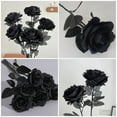 thumbnail image 5 of ELAYARD Set of 6 Black Artificial Roses, Realistic Fake Flowers for Indoor Home Decor and Office Decoration, 5 of 8