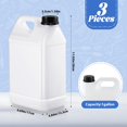 thumbnail image 2 of Jarra de plástico Ziliny de 1 galón (3 x) HDPE Carboy con tapa translúcida, 2 of 7